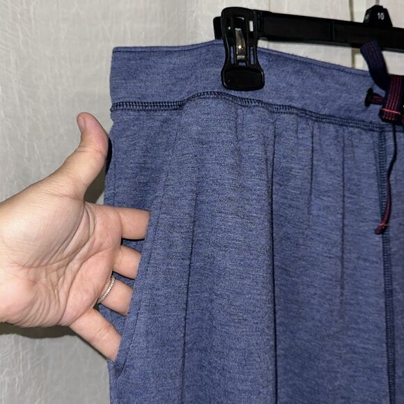 Tommy Bahama XL 30” Blue Double Knit Drawstring Lounge Sweatpants with Pockets - Picture 5 of 14